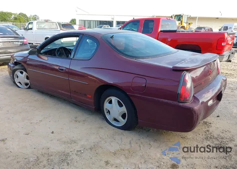 2002 Chevrolet Monte Carlo Ss from USA, damaged, VIN 2G1WX15K829366277